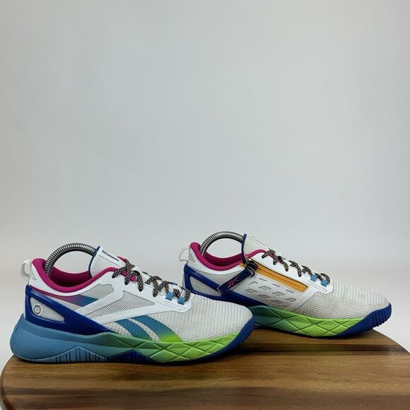 Big Kids Reebok Nanoflex Parafit TR SO White Athletic‎ Running Sneakers Size 6 Y - Picture 1 of 9